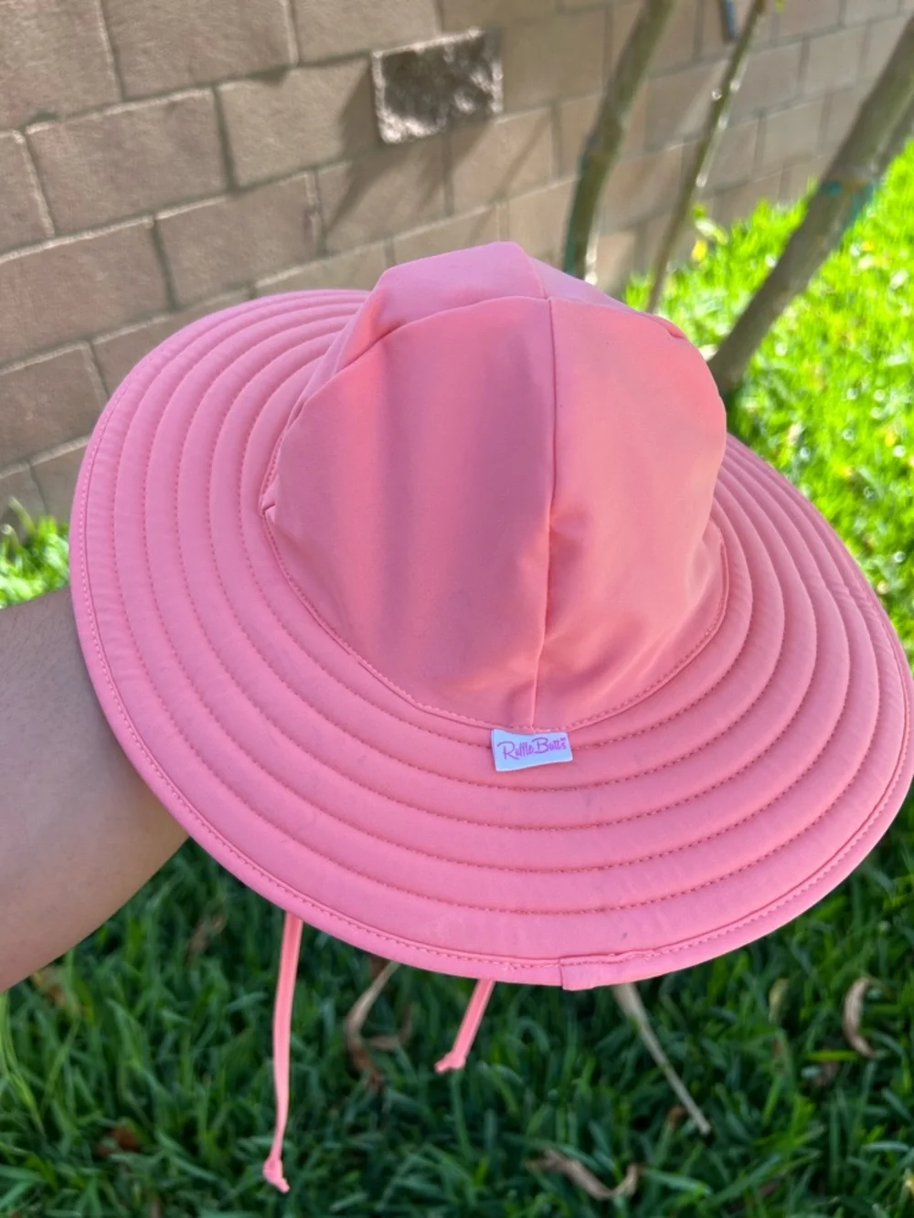 RuffleButts Pink Sun Hat